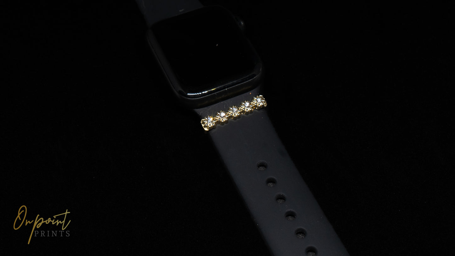 Gold flower stud Bar B10