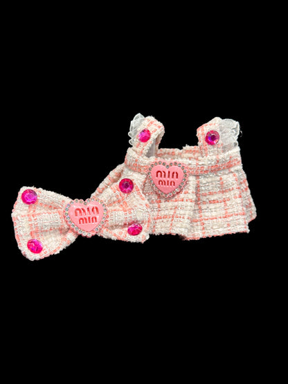 Darling Dress & Bow Two-Piece Set for Labubu (V1 & V2 Compatible)