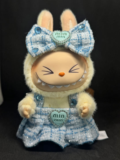 Darling Dress & Bow Two-Piece Set for Labubu (V1 & V2 Compatible)