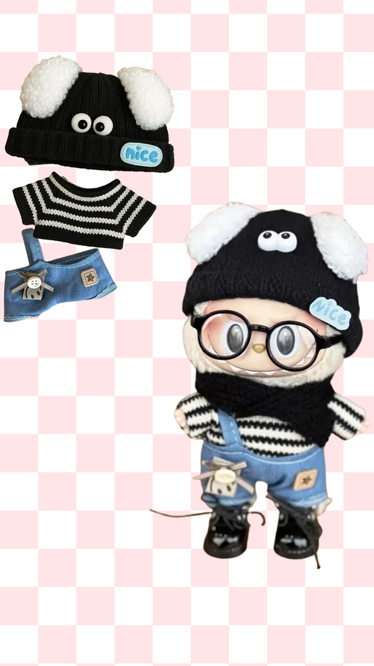 Labubu 4-Piece Outfit Set – Cozy Cutie Style